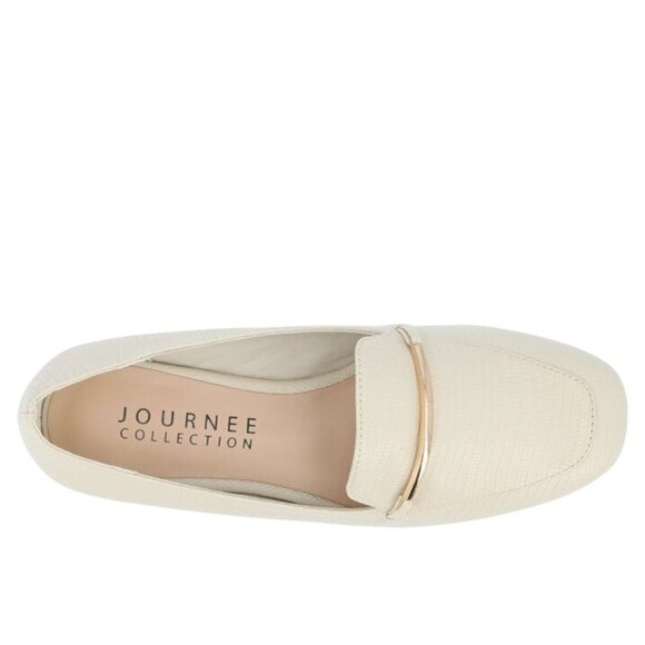 Journee Collection Women's Wrenn Slip on Loafers - Ivory - Picture 3 of 4